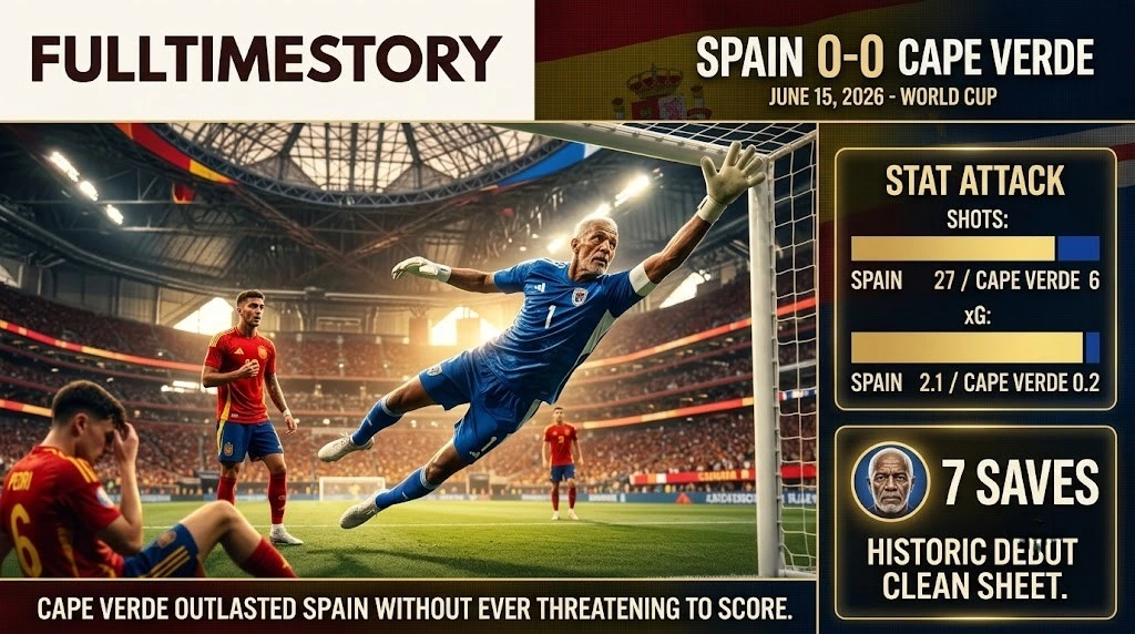 Cape Verde Outlasted Spain Without Ever Threatening to Score