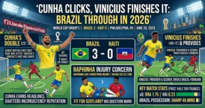 Cunha Clicked Vinicius Finished It and Brazil Are Through in 2026