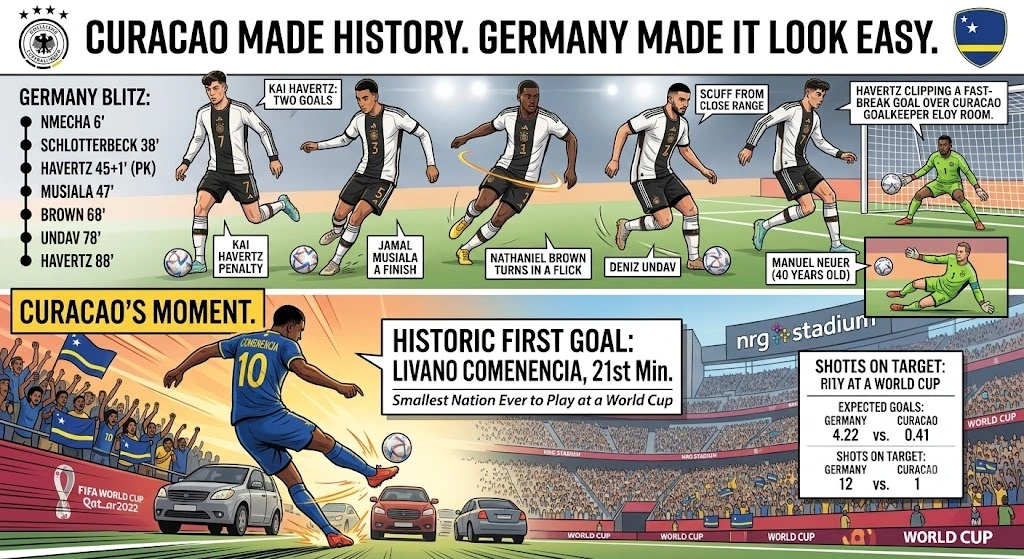 Curacao Made History. Germany Made It Look Easy