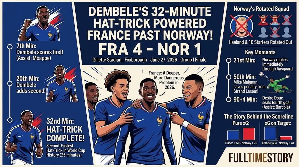 Dembele Had His Hat Trick by the 32nd Minute  France Are a Different Problem in 2026