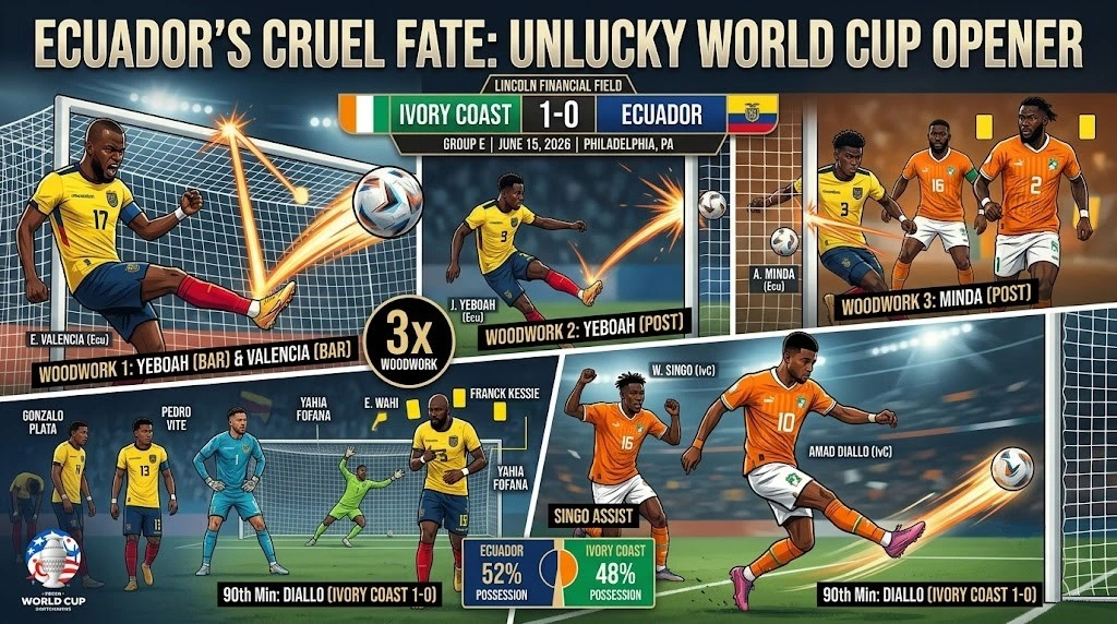 Ecuador Hit the Post Three Times and Still Lost