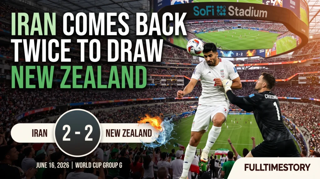 Iran Came Back Twice Just to Draw With New Zealand