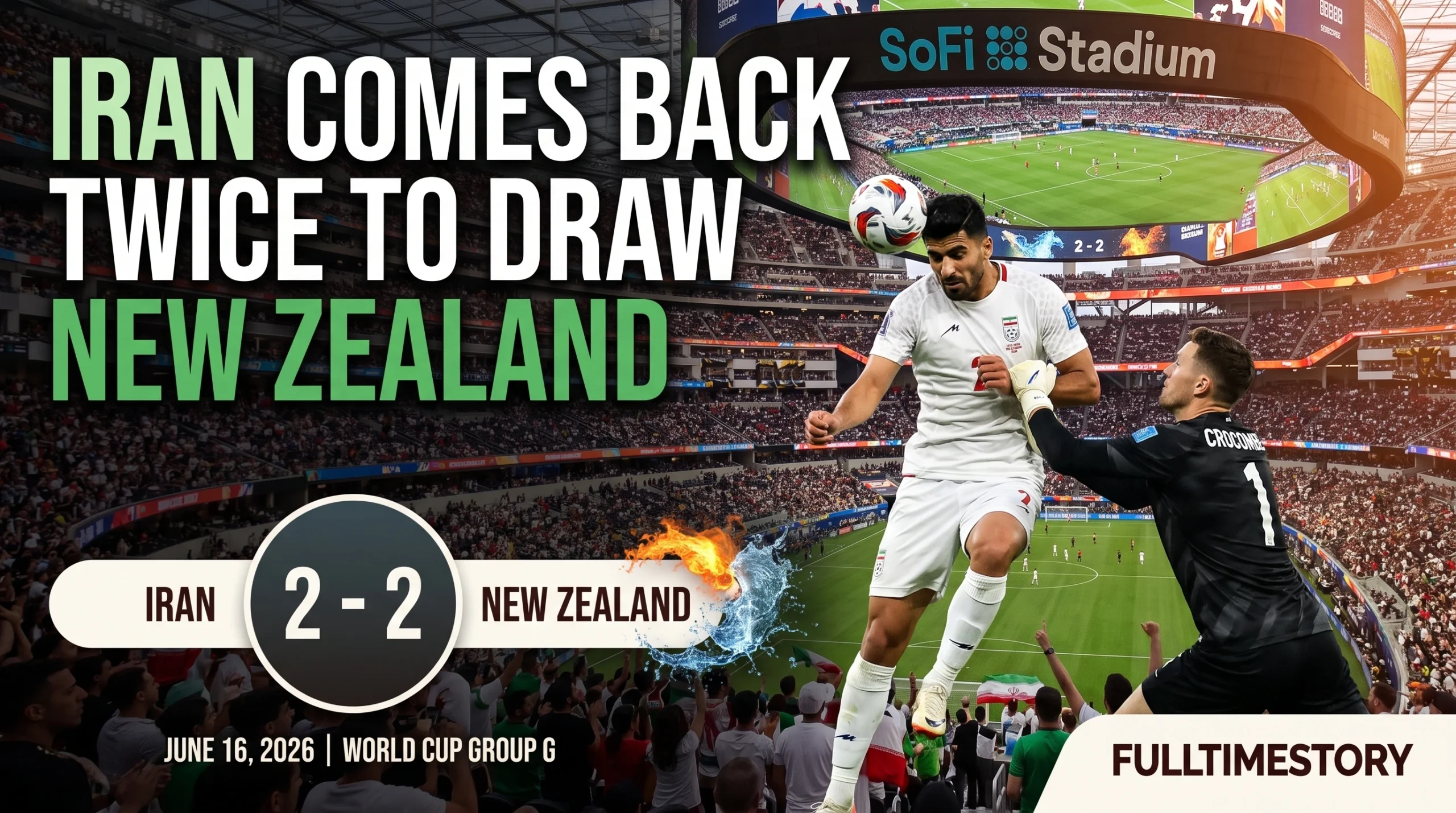 Iran Came Back Twice Just to Draw With New Zealand