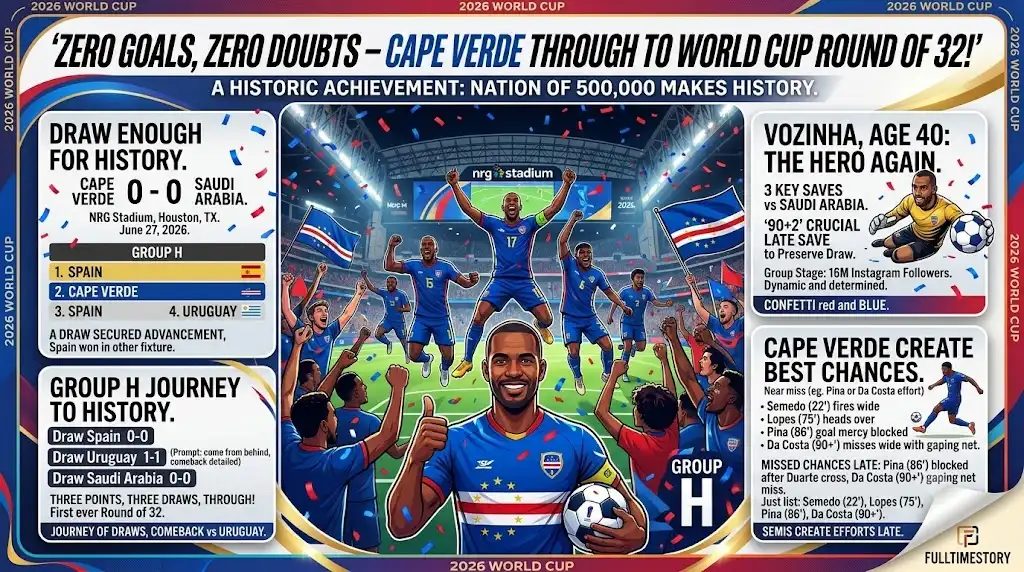 Zero Goals and Zero Doubts Cape Verde Are Through at the 2026 World Cup1
