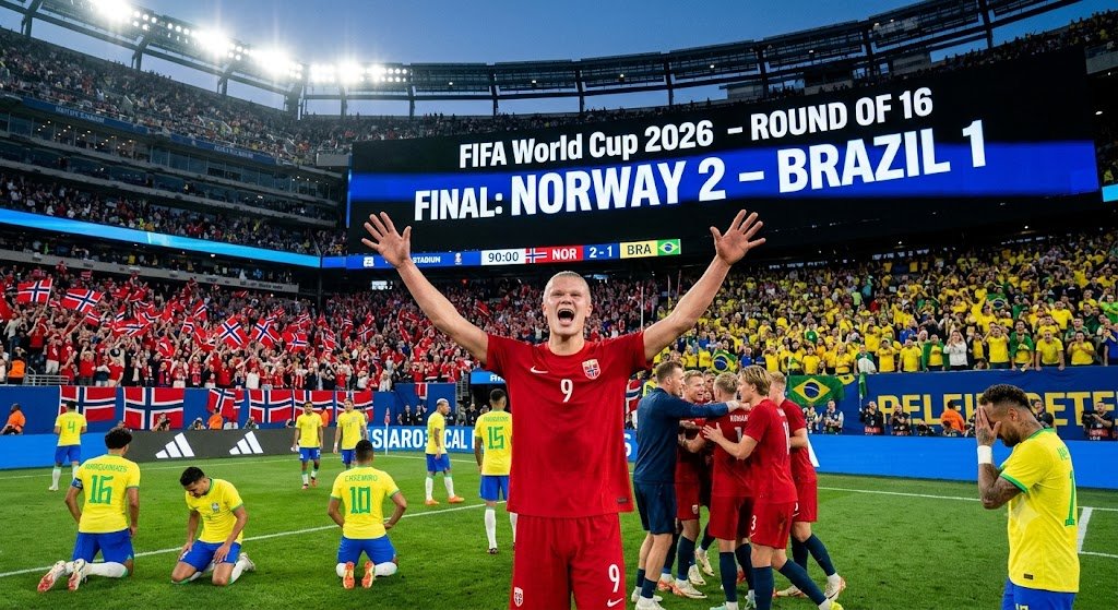 Brazil vs Norway 2026 Haaland Sinks Selecao in Round of 16